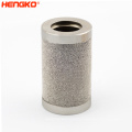 Hengko 50-90 micras en polvo de polvo sinterizado cartuchos de filtro de metal sinterizado de acero inoxidable para separación de líquidos de gas